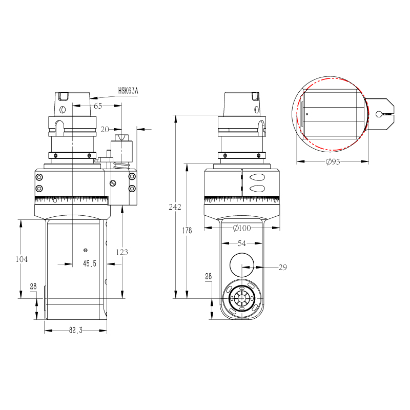 DK90-HSK63A-AER25M